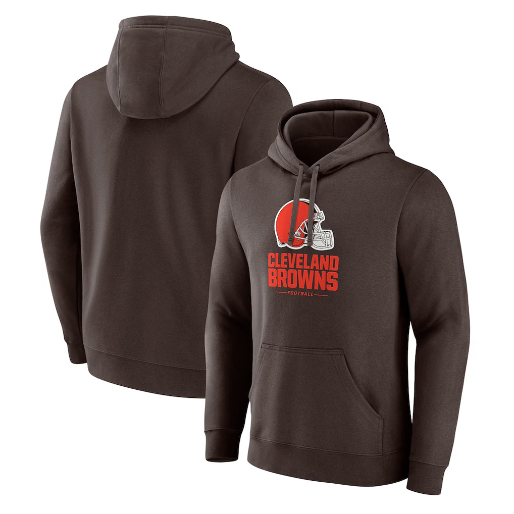 C.Browns ## Browns Blank Player Brown Primetime Lockup Pullover Hoodie ROCER Stitched Jerseys