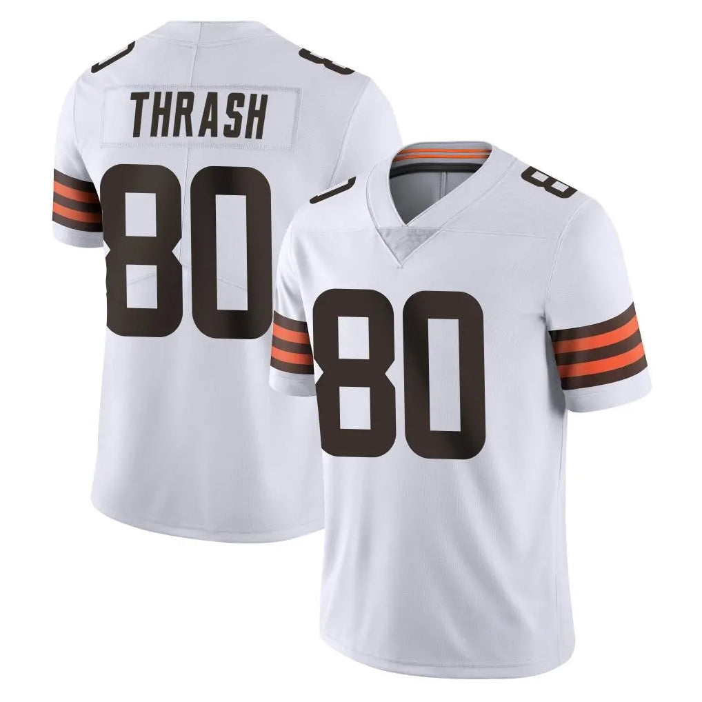 C.Browns #80 Jamari Thrash Player White Vapor Untouchable Limited Home Game ROCER Stitched Jerseys