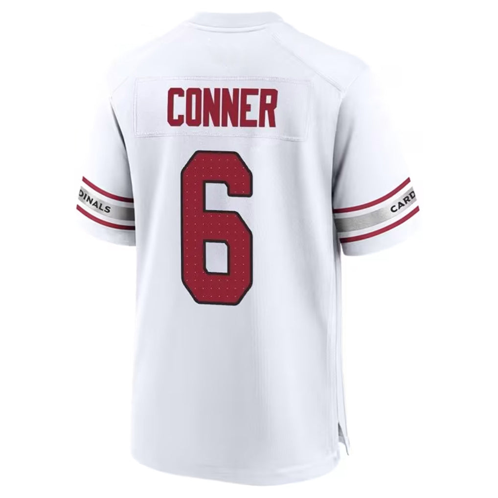 A.Cardinals #6 James Conner Player White Home Game ROCER Stitched Jerseys