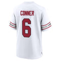 A.Cardinals #6 James Conner Player White Home Game ROCER Stitched Jerseys