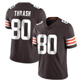 C.Browns #80 Jamari Thrash Player Brown Color Vapor Untouchable Limited Home Game ROCER Stitched Jerseys