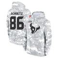 H.Texans #86 Dalton Schultz Player Arctic Camo Salute to Service Hoodies Limited Game ROCER Stitched Jerseys