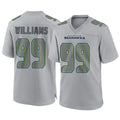 S.Seahawks #99 Leonard Williams Player Gray Atmosphere Fashion Home Game ROCER Stitched Jerseys