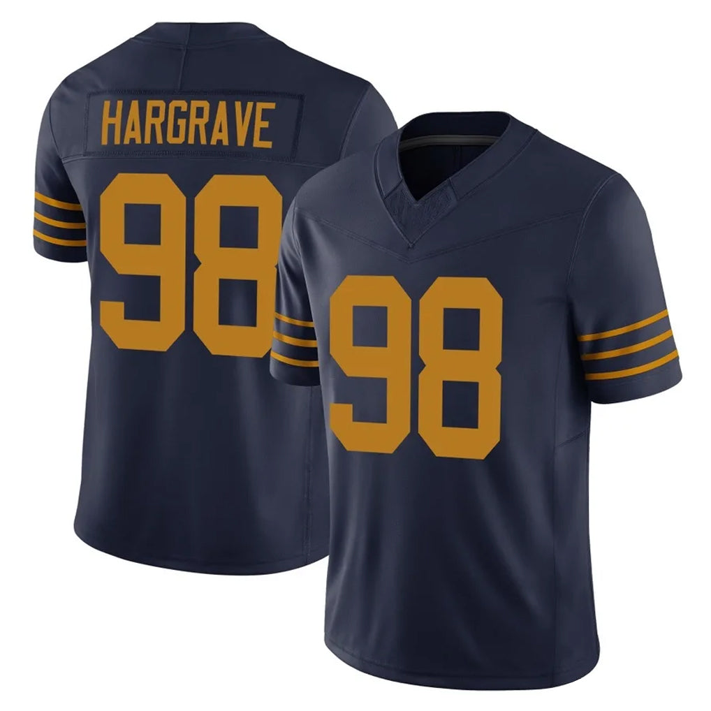 GB.Packers #98 Javon Hargrave Player Navy The 1923 Classic Vapor F.U.S.E. Home Game ROCER Stitched Jerseys