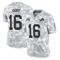 D.Lions #16 Jared Goff Player Arctic Camo Salute To Service Limited ROCER Stitched Jerseys