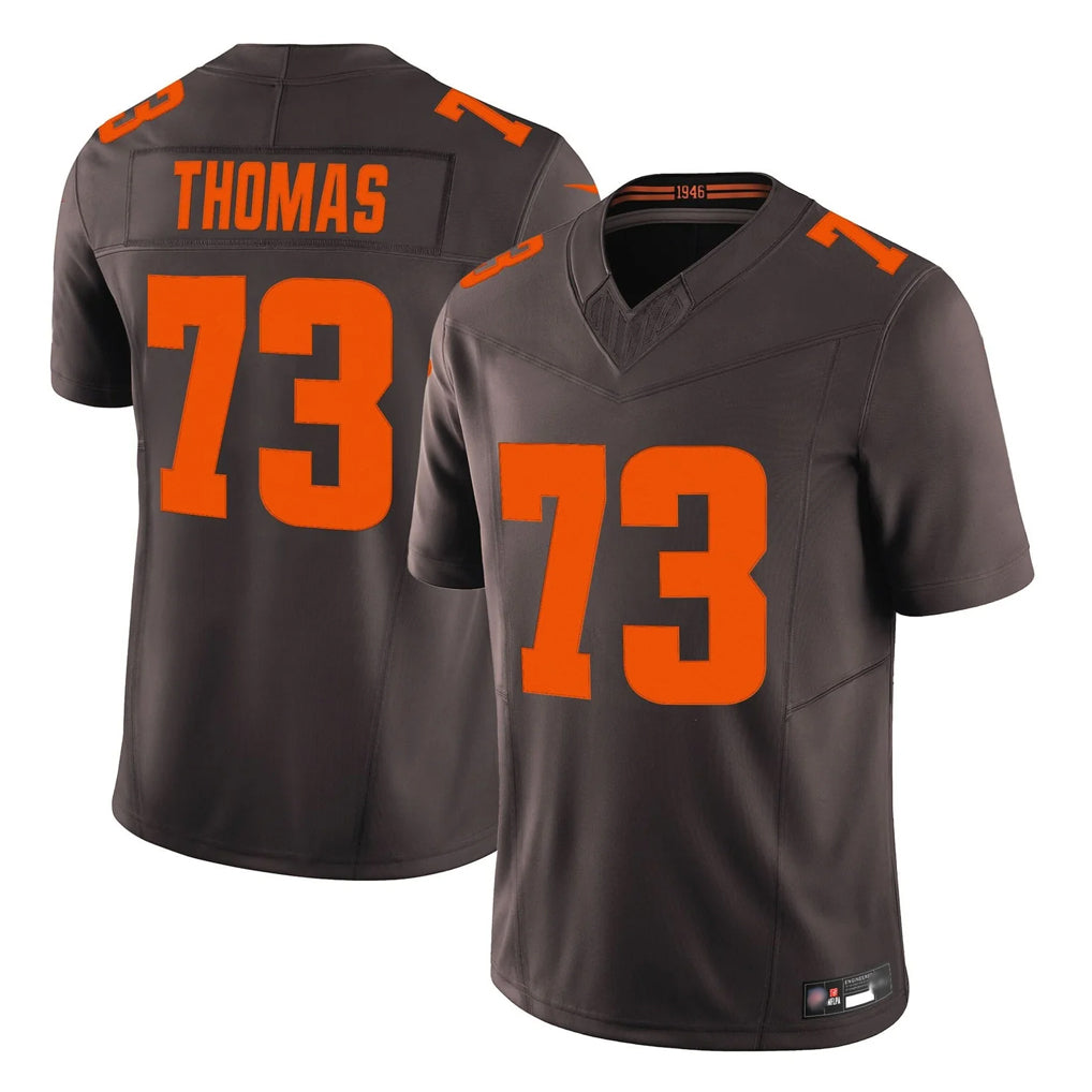 C.Browns #73 Joe Thomas Player Brown Limited Vapor F.U.S.E. Alternate Game ROCER Stitched Jerseys
