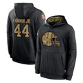 C.Browns #44 Harold Fannin Jr. Player Black Salute to Service Pullover Hoodies Limited ROCER Stitched Jerseys