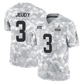C.Browns #3 Jerry Jeudy Player Arctic Camo Salute to Service Limited Home Game ROCER Stitched Jerseys
