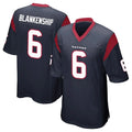 H.Texans #6 Reed Blankenship Player Navy Home Game ROCER Stitched Jerseys