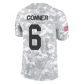 A.Cardinals #6 James Conner Player Camo Salute to Service Limited Home ROCER Stitched Jerseys