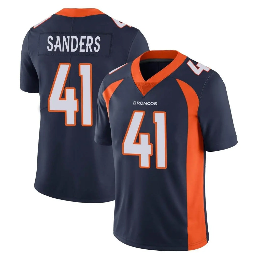 D.Broncos #41 Drew Sanders Player Navy Vapor Untouchable Limited Game Ddoa Stitched Jerseys