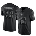 A.Falcons #63 Chris Lindstrom Player Black RFLCTV Limited ROCER Stitched Jerseys