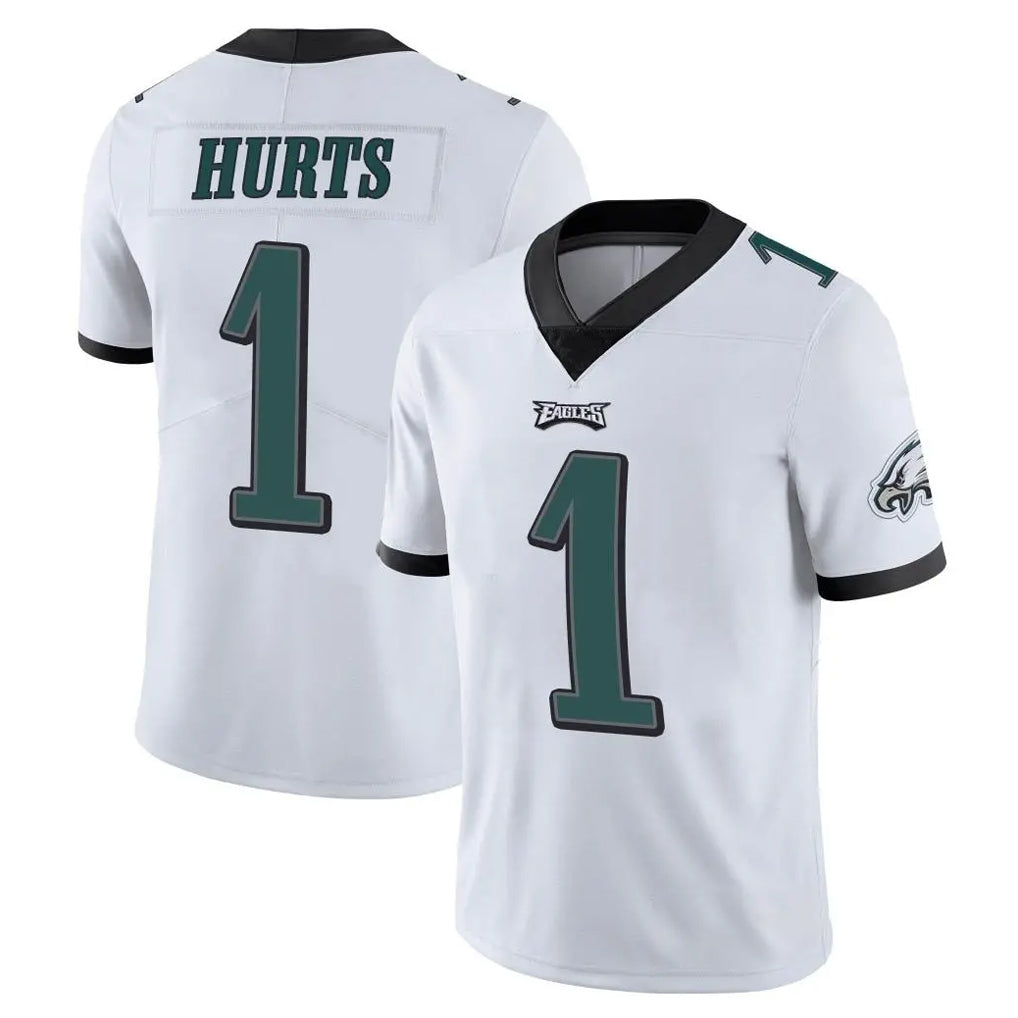 P.Eagles #1 Jalen Hurts Player White Limited Vapor Untouchable Home Game ROCER Stitched Jerseys