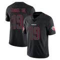 SF.49ers #19 Deebo Samuel Sr. Player Black Impact Limited Home Game ROCER Stitched Jerseys