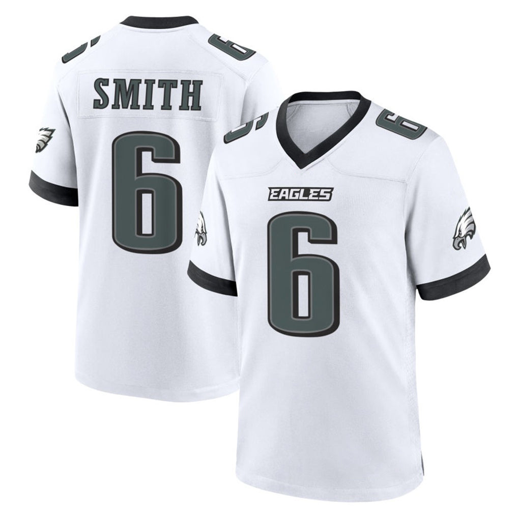 P.Eagles #6 DeVonta Smith Player White Game Home ROCER Stitched Jerseys