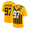 P.Steelers #97 Cameron Heyward Player Gold Limited 1933 Throwback Home Game ROCER Stitched Jerseys