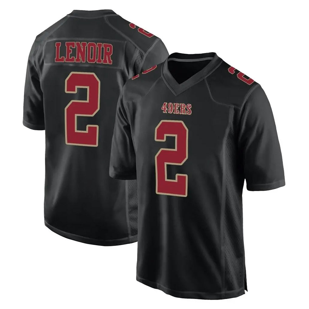 SF.49ers #2 Deommodore Lenoir Player Black Fashion Home Game ROCER Stitched Jerseys