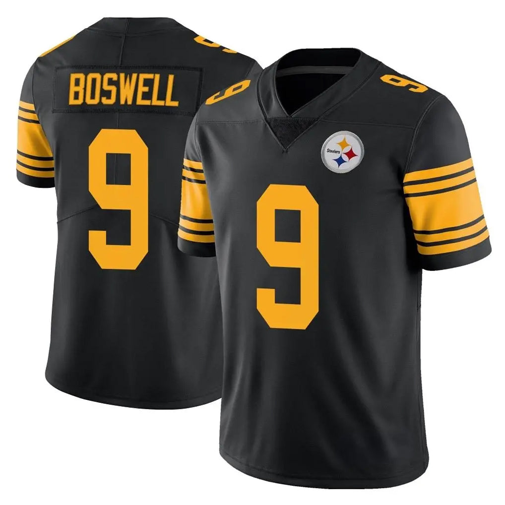 P.Steelers #9 Chris Boswell Player Black Limited Color Rush Home Game ROCER Stitched Jerseys
