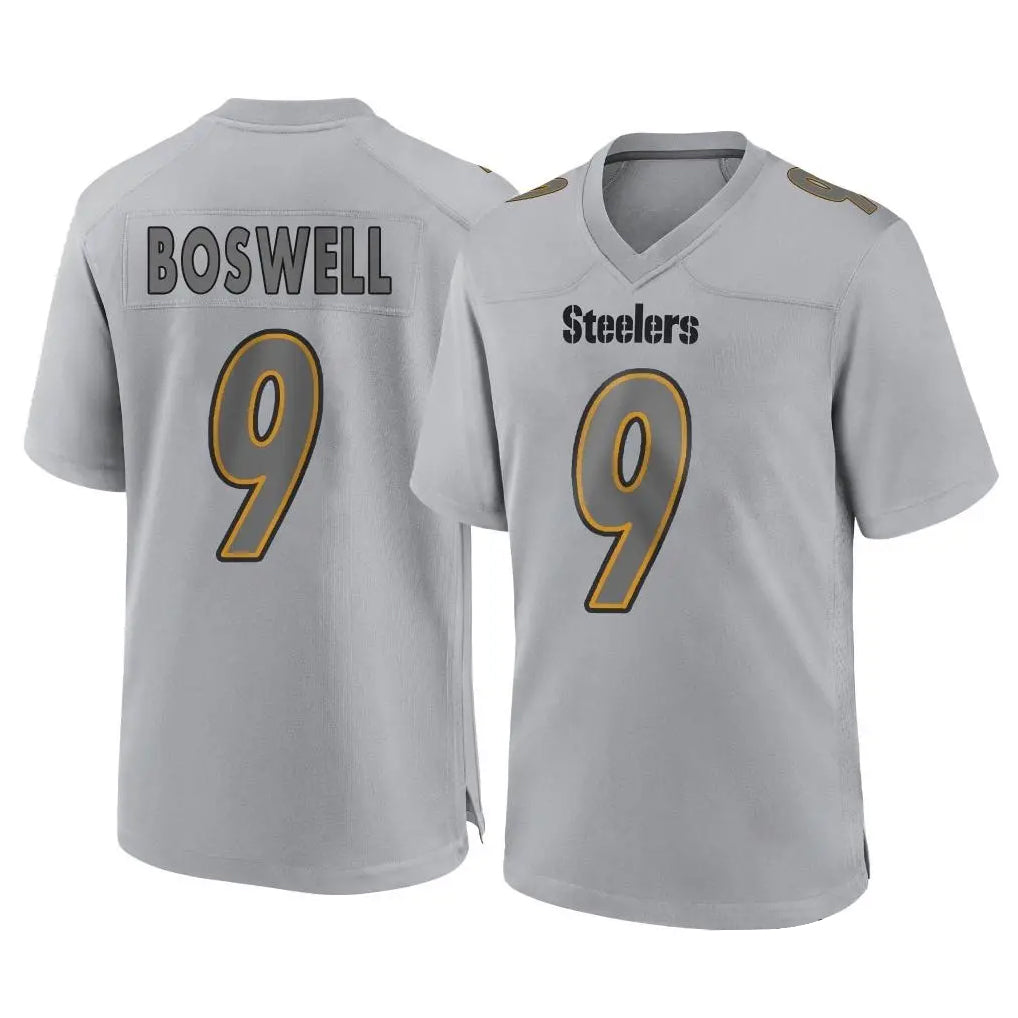 P.Steelers #9 Chris Boswell Player Gray Atmosphere Fashion Home Game ROCER Stitched Jerseys