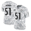 P.Steelers #51 Nick Herbig Player Arctic Camo Limited Salute To Service Home Game ROCER Stitched Jerseys
