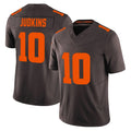 C.Browns #10 Quinshon Judkins Player Brown Limited Vapor F.U.S.E. Alternate Game ROCER Stitched Jerseys