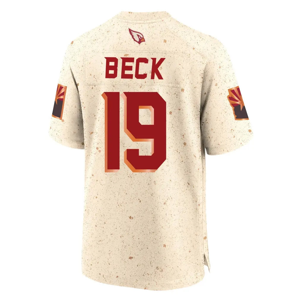 A.Cardinals #19 Carson Beck Player Cream Rivalries Collection Game ROCER Stitched Jerseys