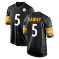 P.Steelers #5 Jalen Ramsey Player Black Home Game ROCER Stitched Jerseys