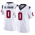 H.Texans #0 Azeez Al-Shaair Player White Limited Vapor F.U.S.E. Home Game ROCER Stitched Jerseys