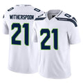 S.Seahawks #21 Devon Witherspoon Player White Limited Vapor F.U.S.E. Home Game ROCER Stitched Jerseys