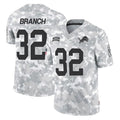 D.Lions #32 Brian Branch Player Arctic Camo Salute To Service Limited ROCER Stitched Jerseys