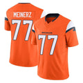 D.Broncos #77 Quinn Meinerz Player Orange Vapor F.U.S.E. Limited Home Game ROCER Stitched Jerseys
