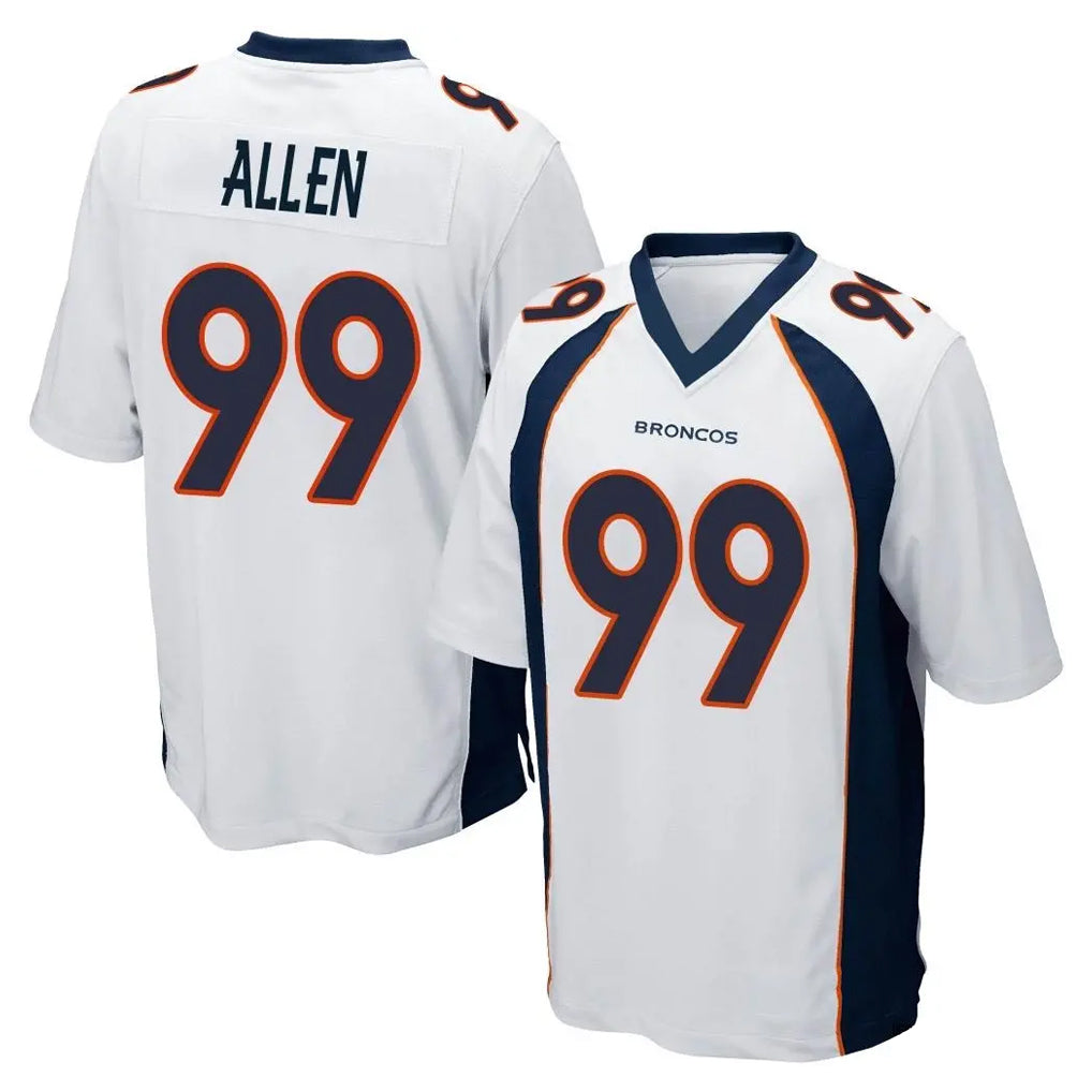D.Broncos #99 Zach Allen Player White Game ROCER Stitched Jerseys