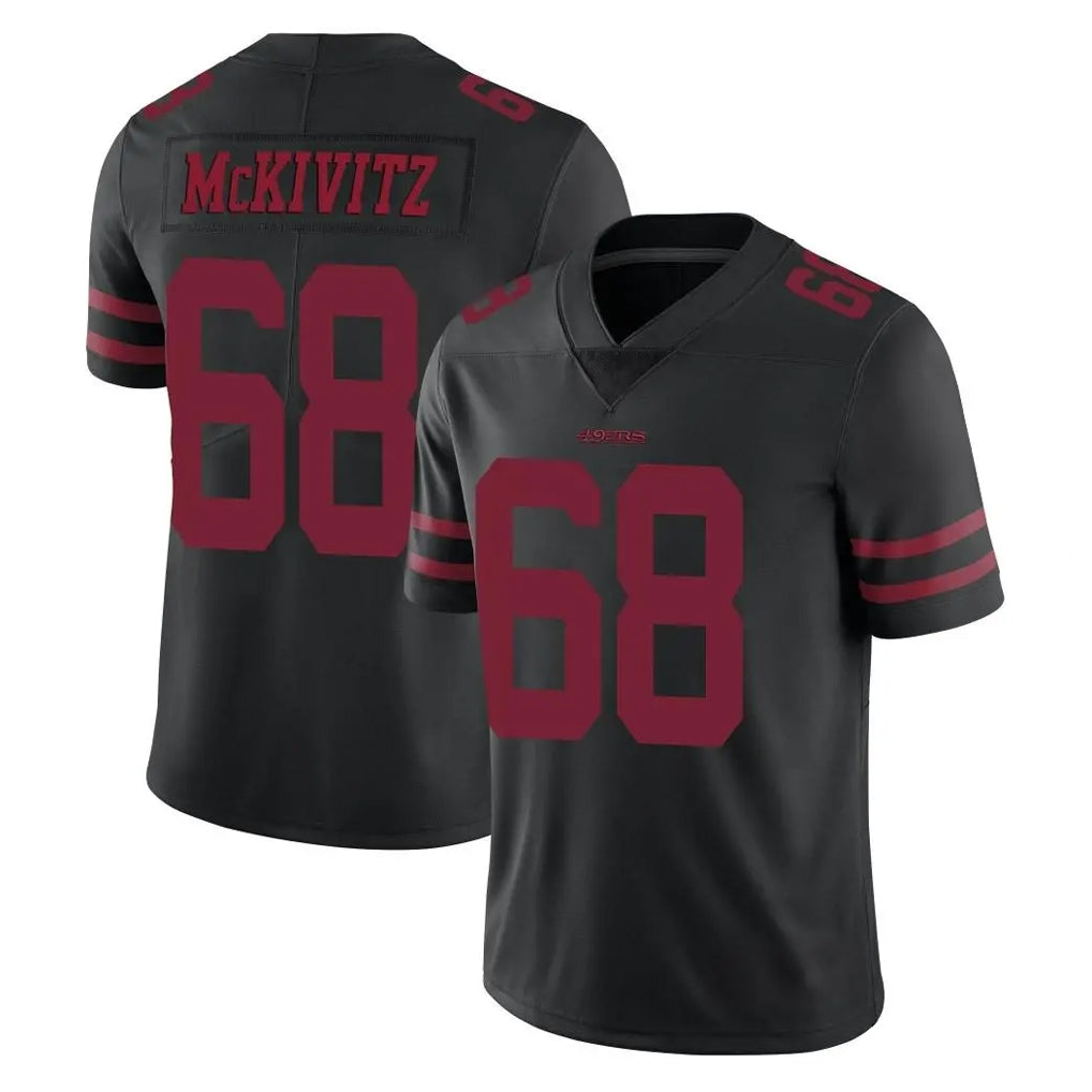 SF.49ers #68 Colton McKivitz Player Black Alternate Limited Vapor Untouchable Home Game ROCER Stitched Jerseys