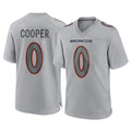 D.Broncos #0 Jonathon Cooper Player Gray Atmosphere Fashion Limited Game ROCER Stitched Jerseys
