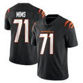 C.Bengals #71 Amarius Mims Player Black Vapor Untouchable Limited Home Game ROCER Stitched Jerseys