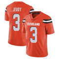 C.Browns #3 Jerry Jeudy Player Orange Alternate Vapor Untouchable Limited Home Game ROCER Stitched Jerseys