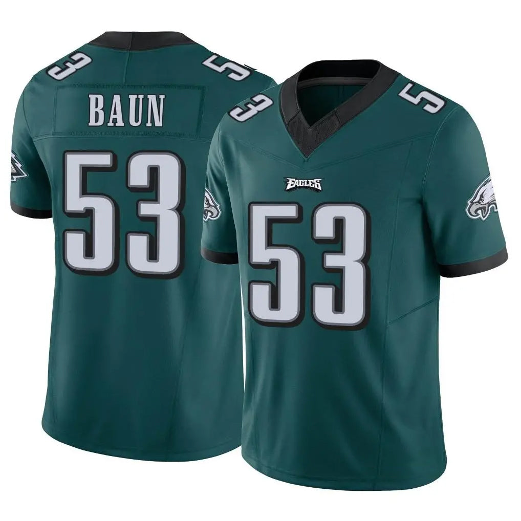 P.Eagles #53 Zack Baun Player Team Color Green Limited Vapor F.U.S.E. Home Game ROCER Stitched Jerseys