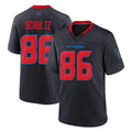 H.Texans #86 Dalton Schultz Player Navy 2nd Alternate Home Game ROCER Stitched Jerseys
