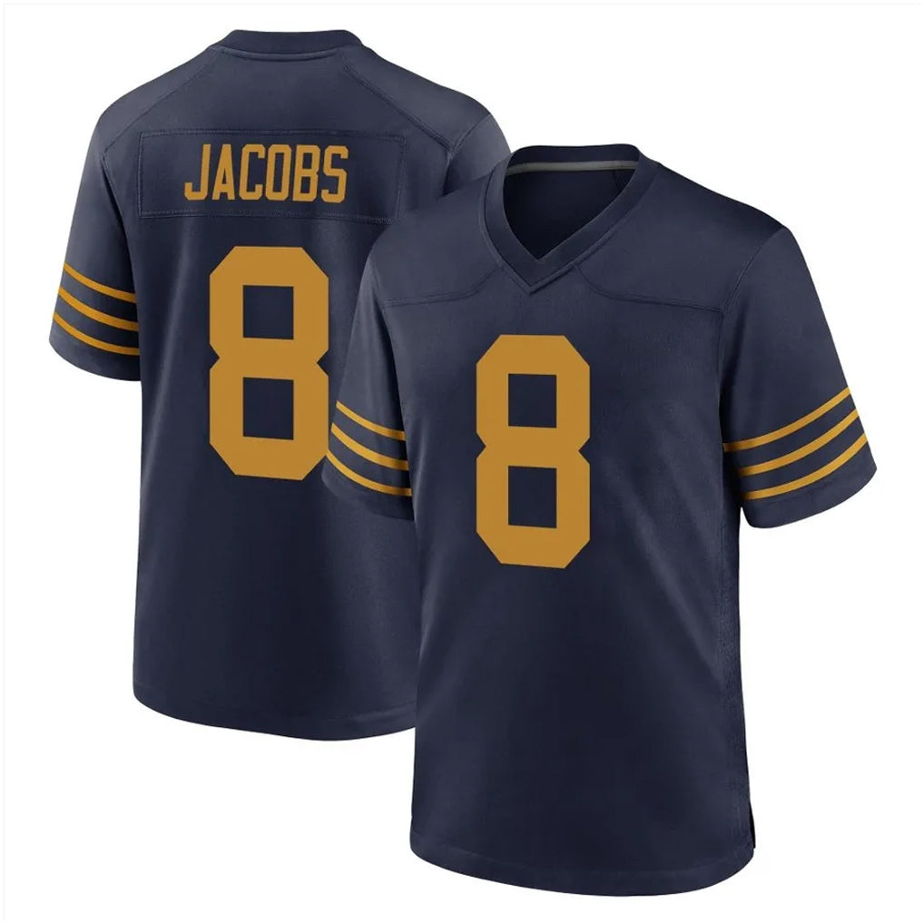 GB.Packers #8 Josh Jacobs Player Navy The 1923 Classic Home Game ROCER Stitched Jerseys