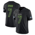 S.Seahawks #7 Uchenna Nwosu Player Black Impact Limited Home Game ROCER Stitched Jerseys