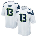 S.Seahawks #13 Ernest Jones IV Player White Home Game ROCER Stitched Jerseys