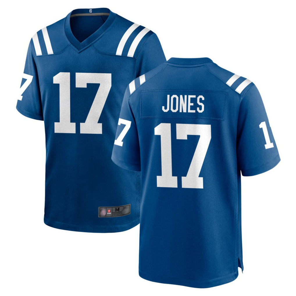 IN.Colts #17 Daniel Jones Player Royal Home Game ROCER Stitched Jerseys