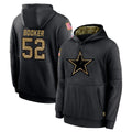 D.Cowboys #52 Tyler Booker Player Black Salute to Service Pullover Hoodies Limited ROCER Stitched Jerseys