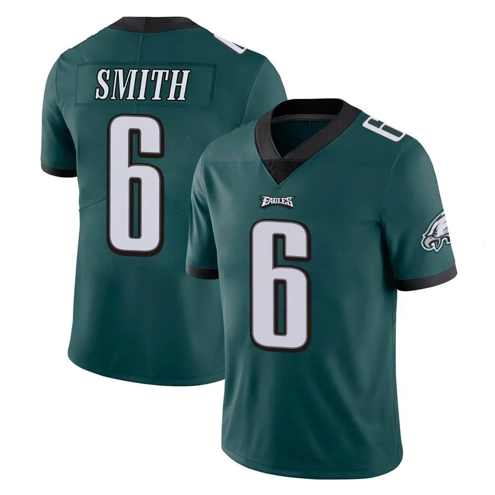 P.Eagles #6 DeVonta Smith Player Team Color Green Vapor Untouchable Home Game ROCER Stitched Jerseys