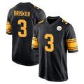 P.Steelers #3 Jaquan Brisker Player Black Color Rush Home Game ROCER Stitched Jerseys