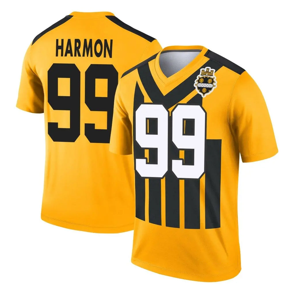 P.Steelers #99 Derrick Harmon Player Gold Legend Limited 1933 Throwback Performance Home Game ROCER Stitched Jerseys