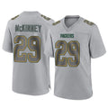 GB.Packers #29 Xavier McKinney Player Gray Atmosphere Fashion Home Game ROCER Stitched Jerseys