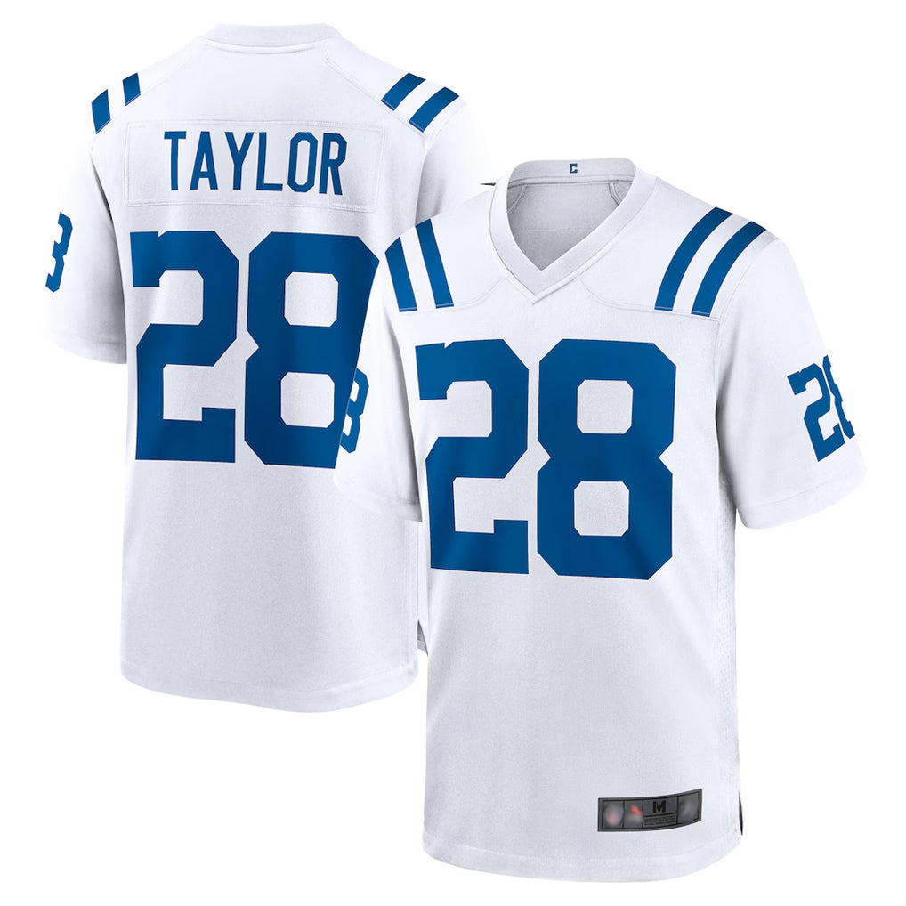 IN.Colts #28 Jonathan Taylor Player White Home Game ROCER Stitched Jerseys