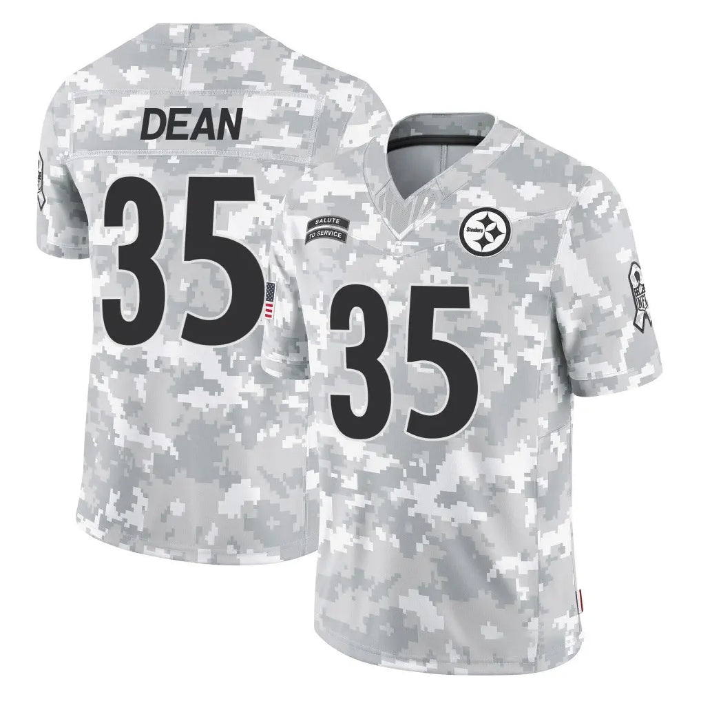 P.Steelers #35 Jamel Dean Player Arctic Camo Limited Salute To Service Home Game ROCER Stitched Jerseys