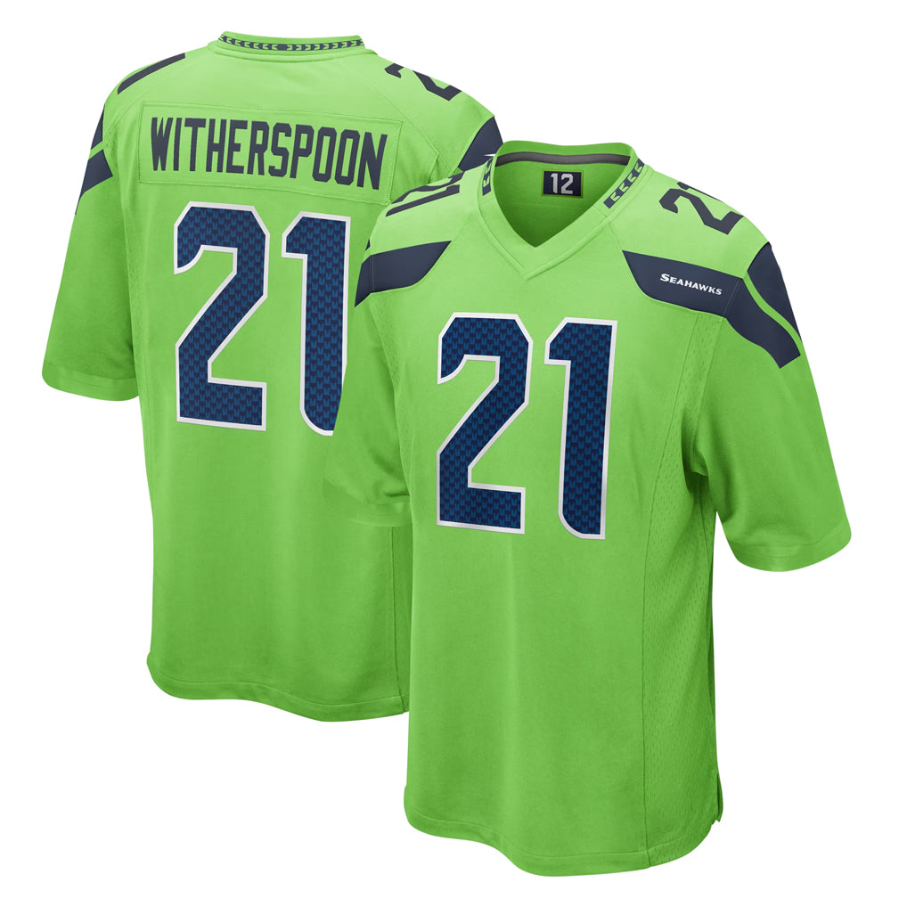 S.Seahawks #21 Devon Witherspoon Player Green Home Game ROCER Stitched Jerseys